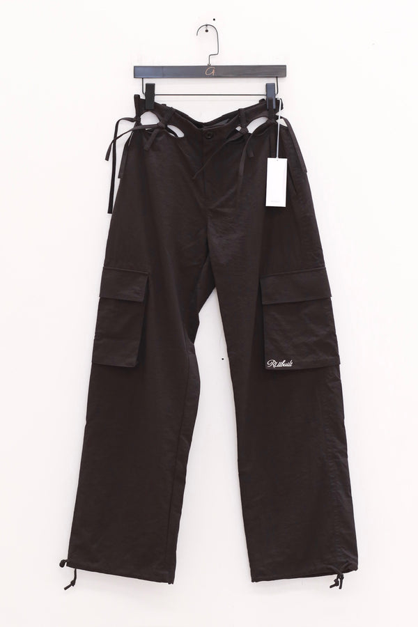RUI built 25 spring and summer embroidered hollow overalls RRUI-RSS25WV03-HEI Black Onyx